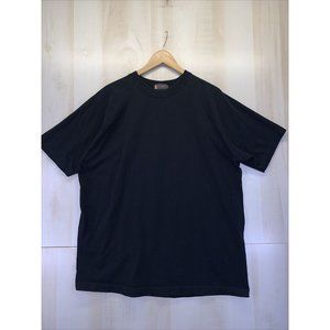 PEANUTS COLLECTION Black Short Sleeve Plain T Shirt Adult XL-4801